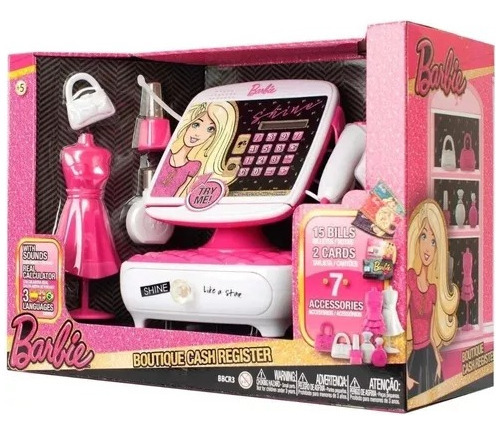 Caja Registradora Barbie Boutique Bunny Toys Color Rosa