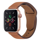 T Correa De Piel Auténtica Para Apple Watch 9 8 7 Se 6 5 4 3