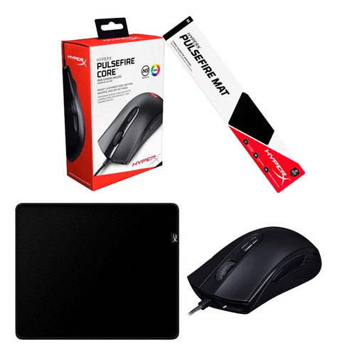 Mouse Y Padmouse Gamer Hyperx Pulsefire Core, Pulsefire Mat