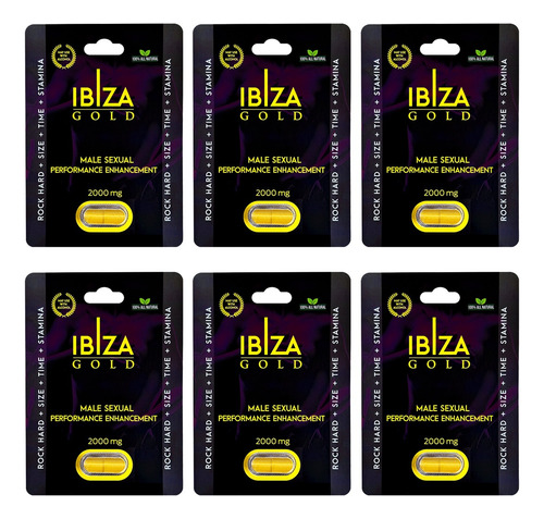 Ibiza Gold Capsula Masculino 6 Pzs