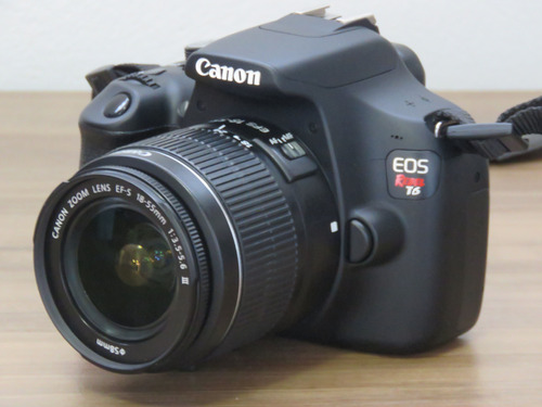 Canon Eos Rebel Kit T6 + Lente 18-55mm Dslr 18mpx Wi-fi