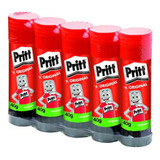 Cola Bastão Pritt Stick Escolar Atóxica Não Tóxica 40g Kit 5 Cor Branco