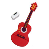 Memoria Usb 128gb Figuras Musicales, Guitarras-violín-nota. Color Guitarra Roja