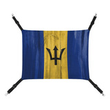 Hamaca Para Gatos Con Bandera De Barbados Para Mascotas, Ham