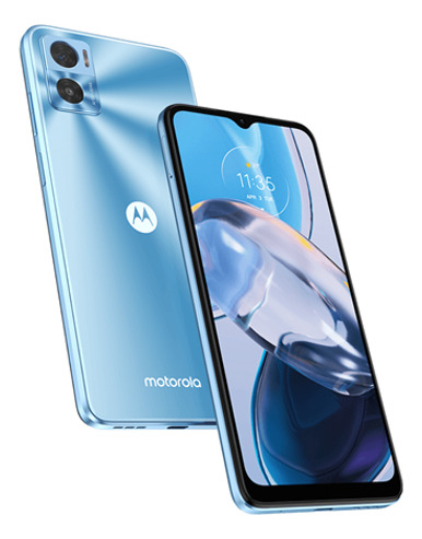 Motorola Moto E22 4g 128gb Tela 6.5 4gb Ram Câm. Dupla Azul
