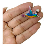 Dije Plata 925 Colibri Colores Ave Regalo Mujer 