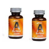 Vitamina A 3300 Ui , 1000 Mcg Retinol, 2 Frascos De 60 Caps