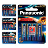 40 Pilhas Alcalinas Premium Aa Panasonic (10 Cartelas)
