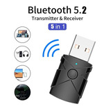 Transmisor Receptor Mini Usb Bluetooth 5.2 Para Pc Tv Bocina