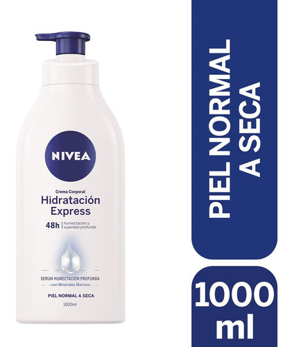 Crema Corporal Nivea Hidratación Express 1000ml