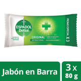 Jabón En Barra Espadol Dettol Original 3 Unidades X 80g
