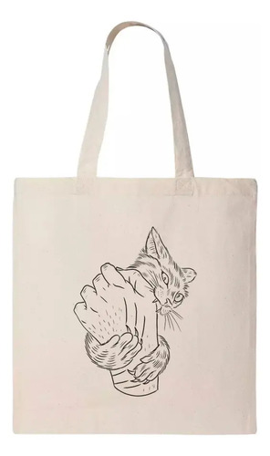 Tote Bag Bolsa Line Art Mascotas Amor Love
