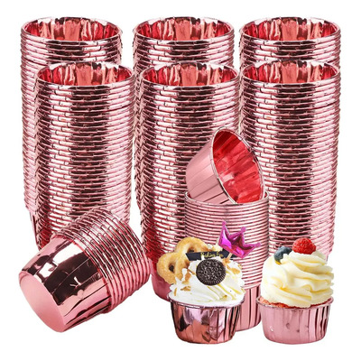 300 Pzs Molde De Aluminio Desechable Para Hornear Cupcakes | MercadoLibre