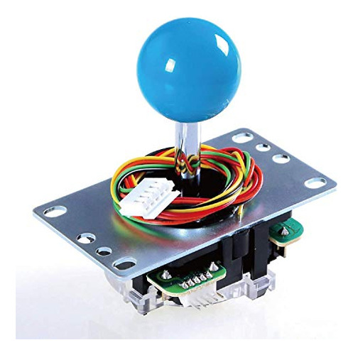 Palanca De Mando Sanwa Jlf-tp-8yt Azul Original, Para Arcade