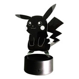Lámpara Luz Led 3d Rgb Figura De Pikachu Inalambrica 