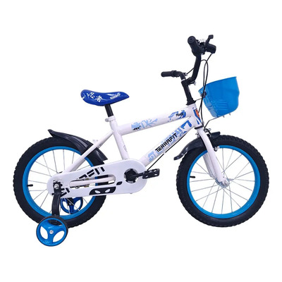 Bicicleta Infantil Para Niño Ninja R16 Con Llantitas Color Azul | Envío gratis