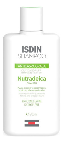 Isdin Nutradeica Shampoo Anticaspa Grasa 200ml