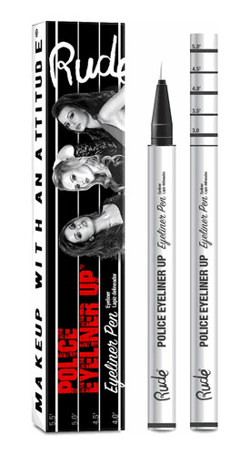 Delineador Blanco O Negro Rude Cosmetics Police Eyeliner Up