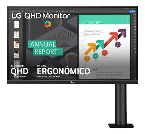 Monitor Ips 27 Pulgadas LG Ergo 27qn880 1440p Freesync Cuota