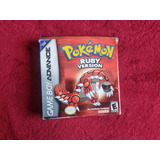 Pokémon Ruby Versión Caja Y Cartucho Original Gba Game Boy 