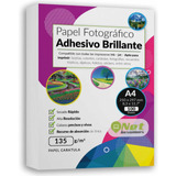 Papel Fotográfico Adhesivo Brillante A4 135 Gr Pack 100hojas