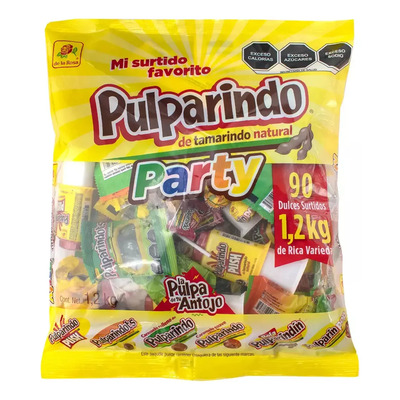 Pulparindo Party 90pz Dulces Surtidos 1.2 Kg De La Rosa | Meses sin interés