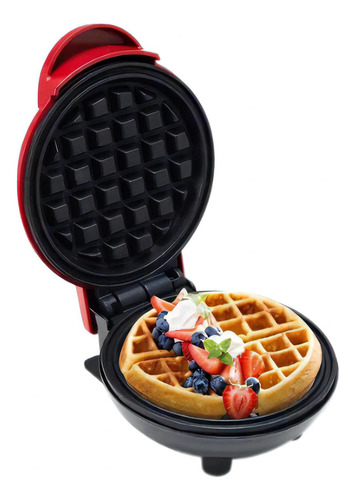 Waflera Eléctrica Yuelaifu 1 Electric Mini Waffle Maker Color Rojo 110v