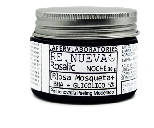 Crema Rosa Mosqueta Glicolico 5% Bha Noche Peeling Suave 