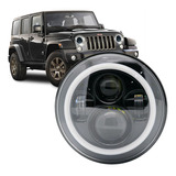 7 Pulgadas Ángel Faros Led Ronda Ojo De Wrangler Jeep Vocho