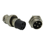 Kit Conector 4 Pines Macho Y Hembra Paquete X2