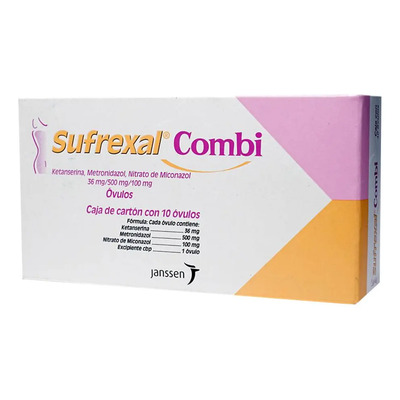 Sufrexal Combi Óvulo 36 Mg\u002F500 Mg\u002F100 Mg, 10 Óvulos | Envío gratis