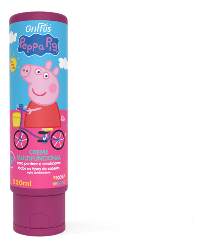 Creme Para Pentear Multifuincional Capilar Peppapig Infantil