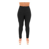 Calça Legging Lipo Power Cintura Alta Com Zipper Frente 