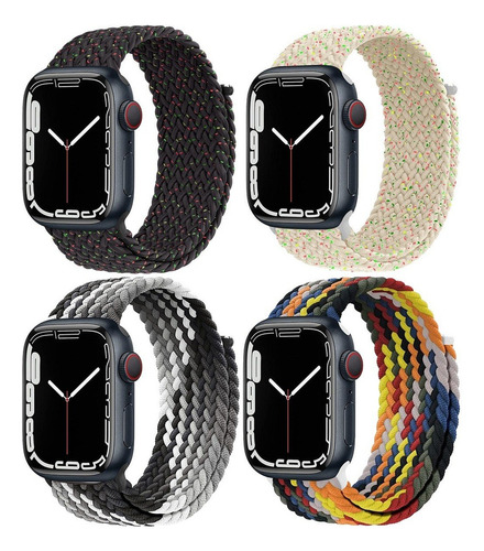 4 Correas Para Apple Watch Band Series Ultra 8 7 Se 6 44 40