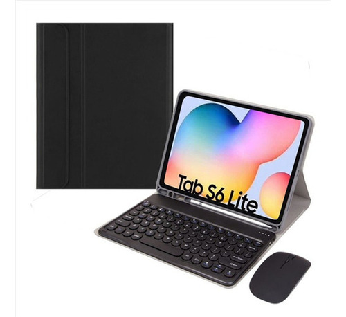 Funda Con Teclado Mouse Para Samsung Galaxy Tab S6 Lite 10.4