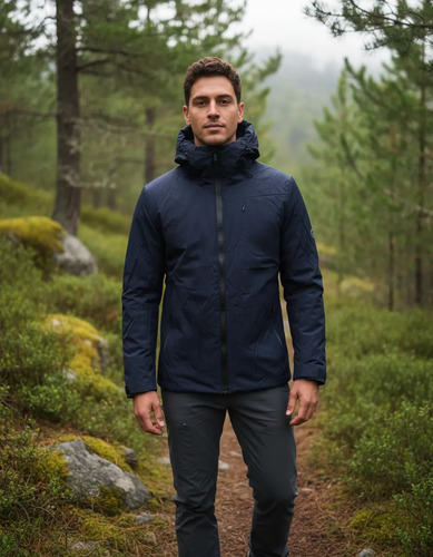 Chamarra Termica Impermeable Hombre Moda Cazadora Nylon Slim | Meses sin interés