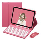 Funda Con Teclado Marca Yeehi / Para iPad Mini 5 / Dark Pink