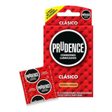 Caja Con 3 Condones Prudence Clásico Lubricados