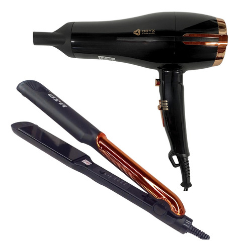 Secador De Pelo 2000w + Planchita De Pelo Kit Tourmaline