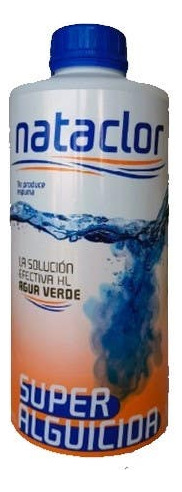 Super Alguicida Liquido Nataclor 1 Litro Pileta Agua Verde