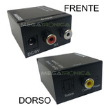 Conversor Audio Digital Optico Fibra Optica A Rca Stereo