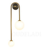 . Lámpara De Pared Led Nórdica Con Bola De Cristal Para