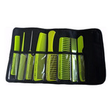 Set De Peines Peluqueria Profesional Eurostil Estuche X 8