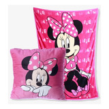 Kit Almofada E Manta Infantil Minnie Disney Zona Criativa