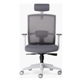 Silla Oficina Taylor Pro Gris Claro Con Cabecero Form