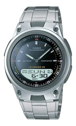 Reloj Casio Aw80 Metal Cronometro Contra Agua 30mem Luz Idd