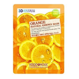 Mascarilla Facial Coreana, Pack X 5u., Naranja- Food A Holic