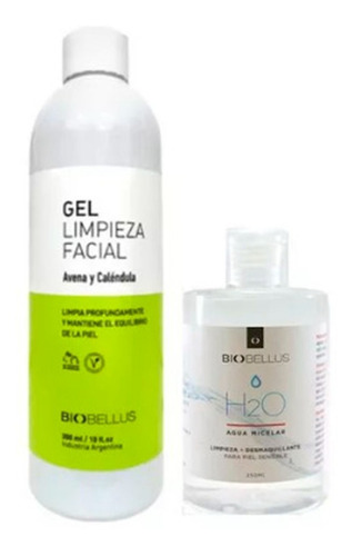 Kit Biobellus Gel De Limpieza Facial + Agua Micelar 250 Ml