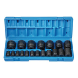 (1719) 1/2  Drive 19-piece 12-point Standard Length Fra...