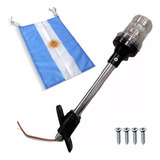 Luz De Fondeo Mastil Telescópico Led + Bandera Para Lanchas